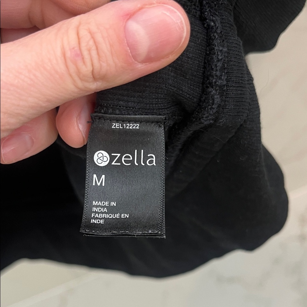 Zella Black & Gray Printed Utility Zip Hoodie Jacket - Picture 3 of 6